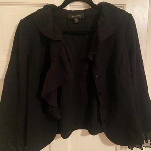 Classic Black St. John knit suit